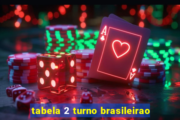 tabela 2 turno brasileirao